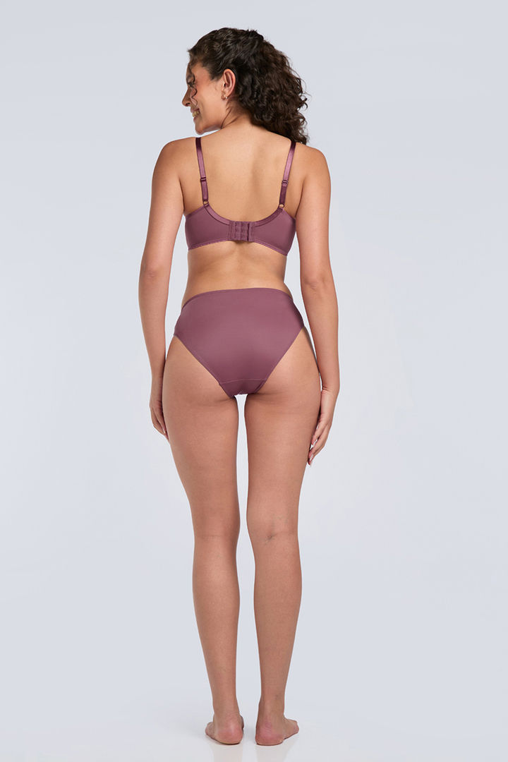 Amante Solid Padded Wirefree Casual Chic T-Shirt Bra - Hawthorn Rose — image 6